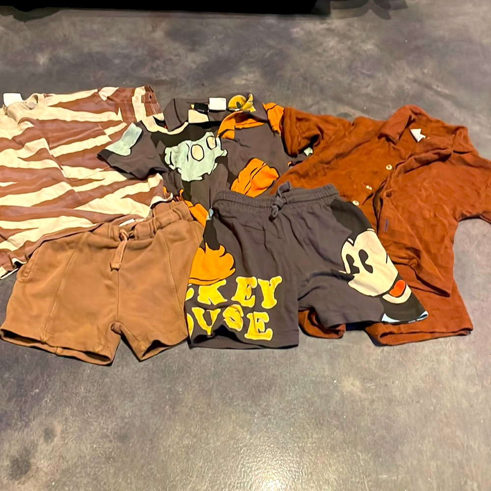 3 Matching Zara setsMickey Mouse & brown set 2-3yrs & Brown/purple SOLD‼️‼️‼️